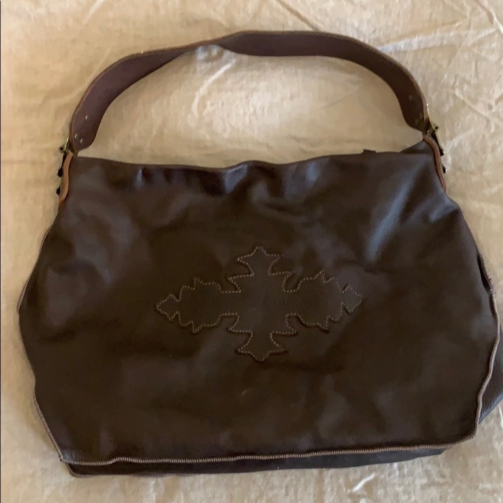 TYLIE MALIBU brown leather handbag